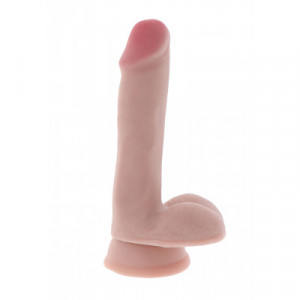 Get Real Dual Density Dildo 6 Inch with Balls