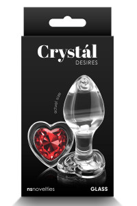 Crystal - Desires - Red Heart - Medium