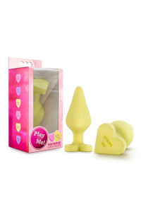 PLAY WITH ME CANDY HEART SPANK ME YELLOW
