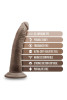  Plus 7 Inch Posable Dildo Chocolate 