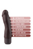  Silicone – Dr. Steve 7  Inch Vibrating Dildo Brown 