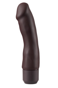  Silicone – Dr. Steve 7  Inch Vibrating Dildo Brown 