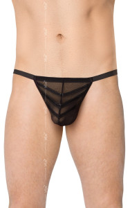 Men's Black Thong Bikini