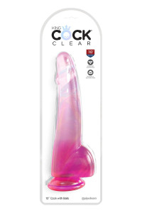  10 Inch Cock With Balls Pink 