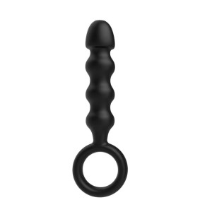 Anal Plug Large, Silicon, Negru, 14.5 cm