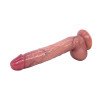 Dildo realist Mike PVC premium strat dublu natural 27 cm