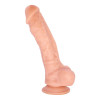 Realistic Dildo with Suction Cup at the Base Premium TPE 25.7 cm