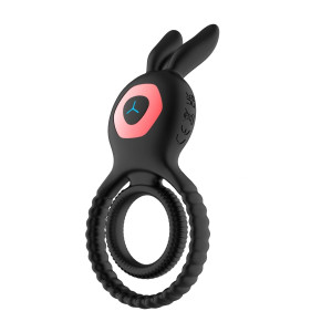 Double Penis Ring Bunny Ring 10 Vibration Modes  Silicone