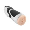 Electric Pussy Masturbator 9 Vibration Modes, 9 Suction Modes, USB, TPE Realistic, Black, 25.5 cm