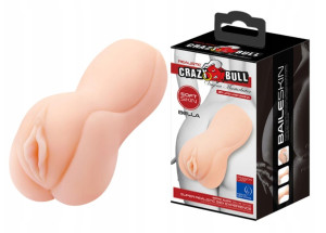 Masturbator Crazy Bull Bella, Soft Skin, Caramel, 15 cm