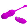 Egg Vibrator Pretty Love Callieri, 12 Vibration Modes, 12 Thrusting Modes, Silicone, USB, Purple