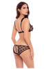  Naughty Knickers 2Pc Bra Set Black 