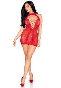 Heart Halter Mini Dress