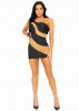 Spandex Asymmetrical Minidress