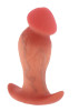 Realistic Inferno Anal Plug, Liquid Silicone Natural 13 cm