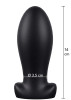 Heavy Anal Stretcher Anal Plug, Liquid Silicone, Black 14 cm