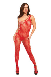 BACI OFF THE SHOULDER BODYSTOCKING RED, OS
