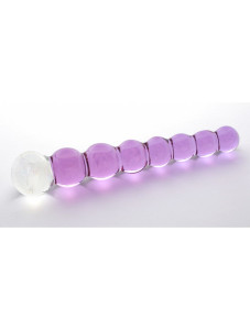 Glassdildo HIKARI with 8 seprate Balls 20cm