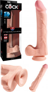 King Cock Plus 12" Triple Density Cock with Balls