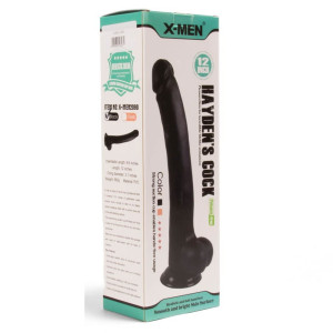 Hayden’s X-Men – Dildo Negru, Realistic, 12 INCH