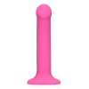 Non-Phallic Vibrating Dildo - Medium - Powerful Pink