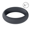 Wide O Silicone Cockring - XL - 50mm - Black