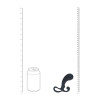 Bulb with Loop Silicone Prostate Massager - S - Black