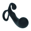 Bulb with Loop Silicone Prostate Massager - S - Black