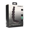 Vibrating Heating Bendable Tapping Beaded Silicone Prostate Stimulator - Black