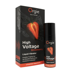 High Voltage - Liquid Vibrator - Strawberry - 0.5 fl oz / 15 ml