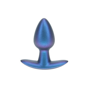 Smooth Silicone Anal Plug - Small - 2.6" / 6,5 cm - Metallic Blue