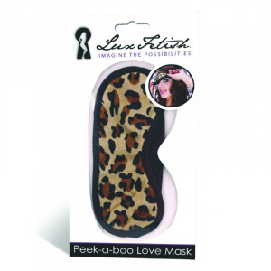 Μάσκα Lux Fetish Peek-a-boo Love leopard