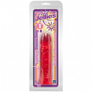 Crystal Jellies 8inch Classic Dong Pink