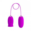 Pretty Love Daisy Clitoral Licking Stimulator & Egg Vibrator (Purple)