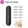 VibeX Mini Bullet, 10 Vibration Modes, ABS, USB, Black, 7.5 cm