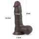 7.8'' Sliding Skin Dual Layer Dong - Whole Testicle