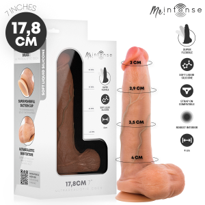 MR INTENSE - BRUCE S SILICONE DILDO WITH TESTICLES 17.8 CM - 4 CM