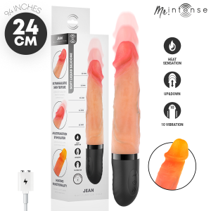 MR INTENSE - JEAN UP&DOWN VIBRATOR SILICONE WITH HEAT EFFECT 24 CM - 3.8 CM