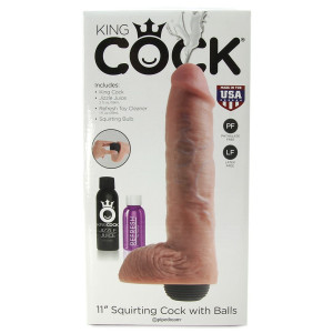 king cock 11'' squirting with balls