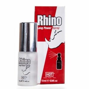 Rhino Long Power Ejaculation Delay Spray Longer Lasting Sexual Erection 10ml